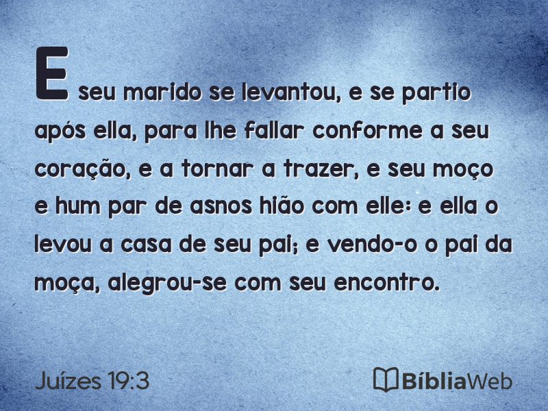 Juízes 19:3 em imagem para compartilhar