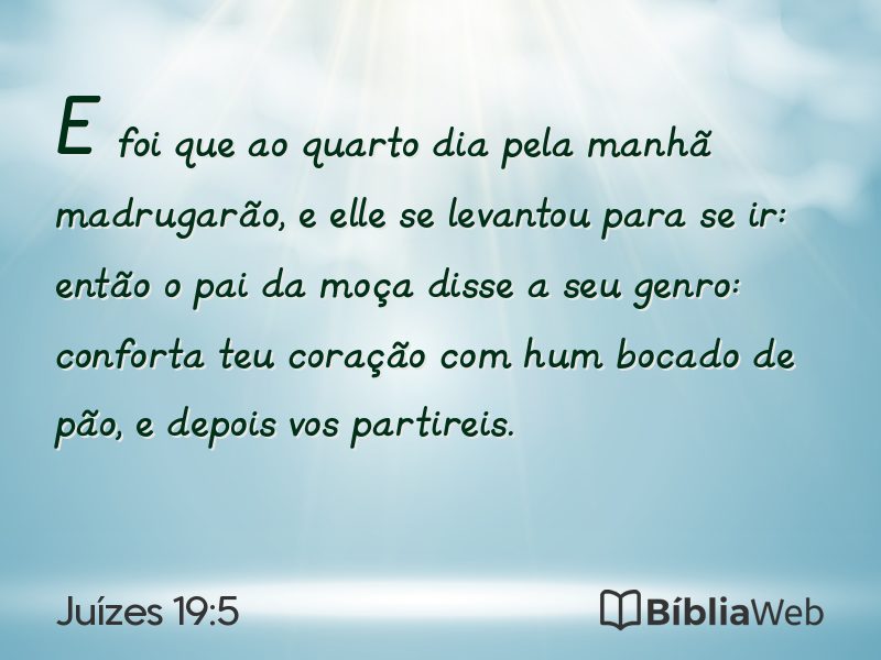 Juízes 19:5 em imagem para compartilhar