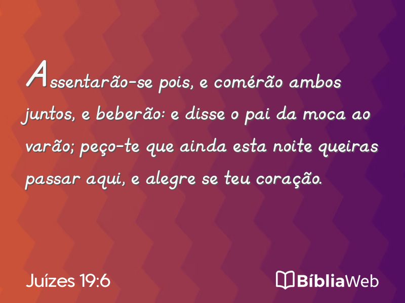 Juízes 19:6 em imagem para compartilhar