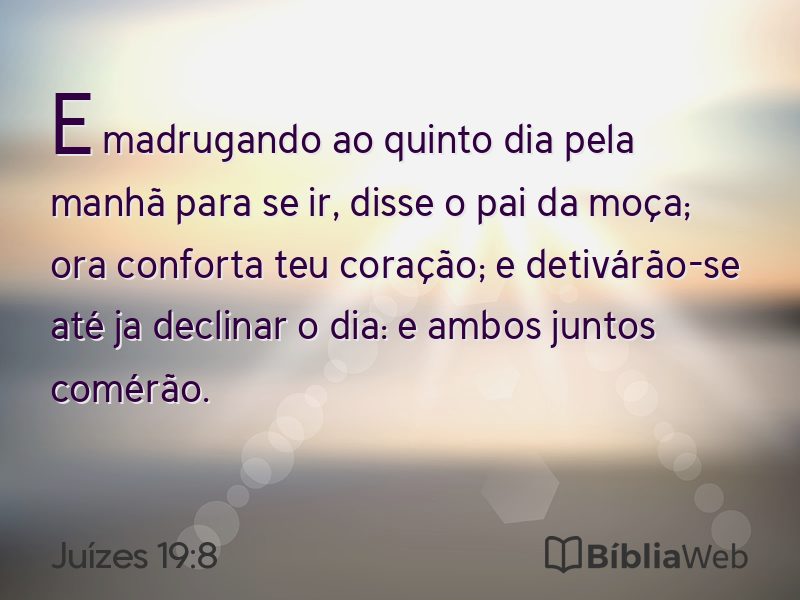 Juízes 19:8 em imagem para compartilhar