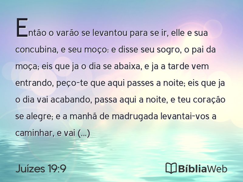 Juízes 19:9 em imagem para compartilhar