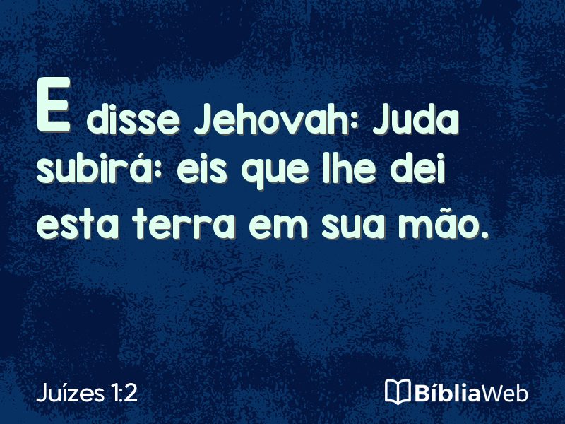 Juízes 1:2 em imagem para compartilhar