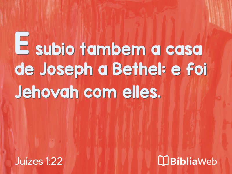 Juízes 1:22 em imagem para compartilhar