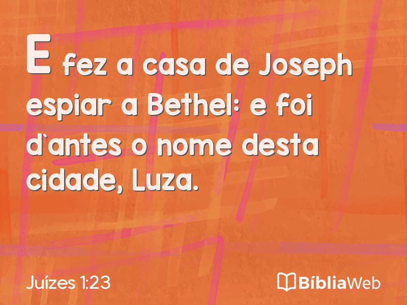Juízes 1:23 em imagem para compartilhar