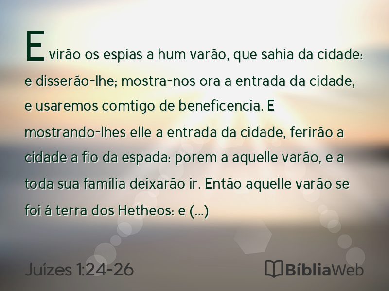 Juízes 1:24-26 em imagem para compartilhar