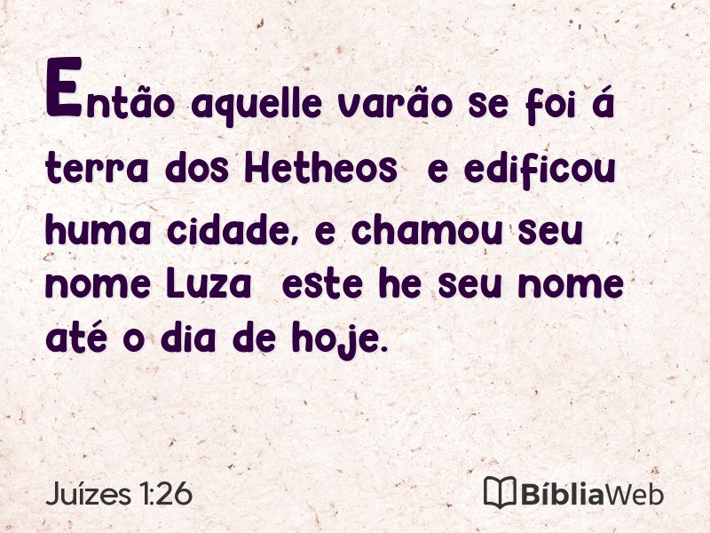 Juízes 1:26 em imagem para compartilhar