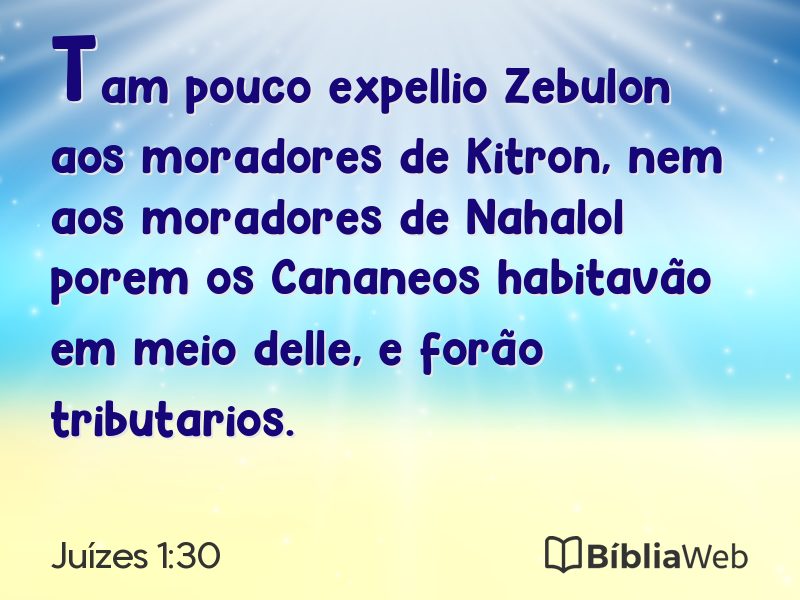 Juízes 1:30 em imagem para compartilhar
