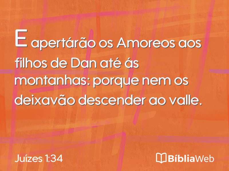 Juízes 1:34 em imagem para compartilhar