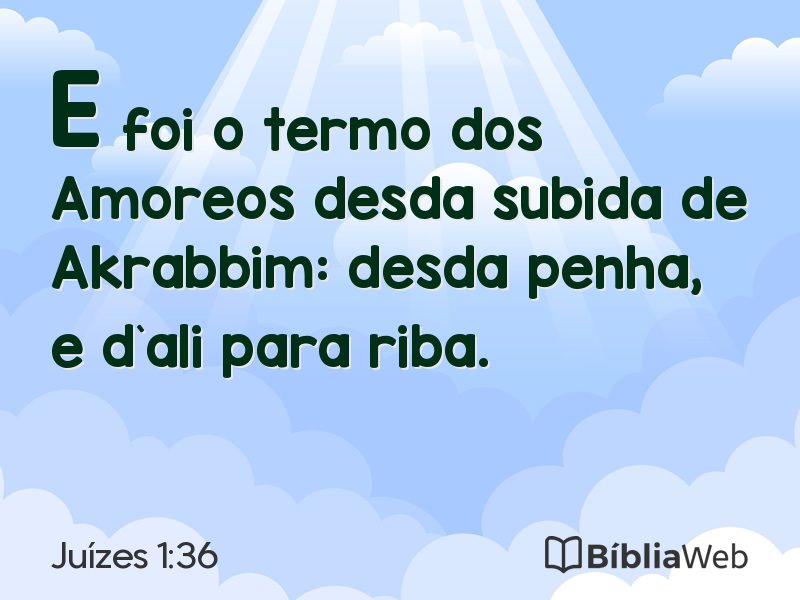 Juízes 1:36 em imagem para compartilhar