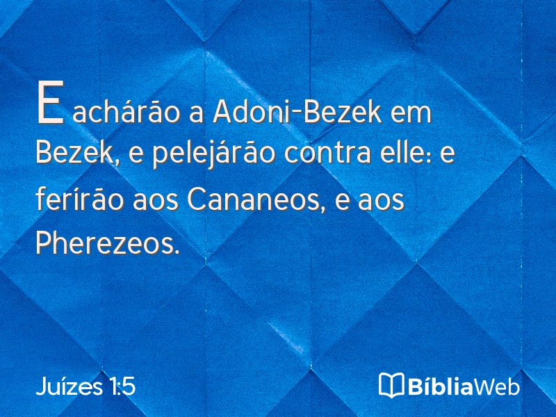Juízes 1:5 em imagem para compartilhar