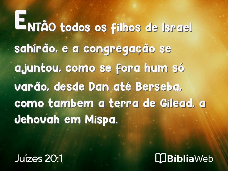 Juízes 20:1 em imagem para compartilhar