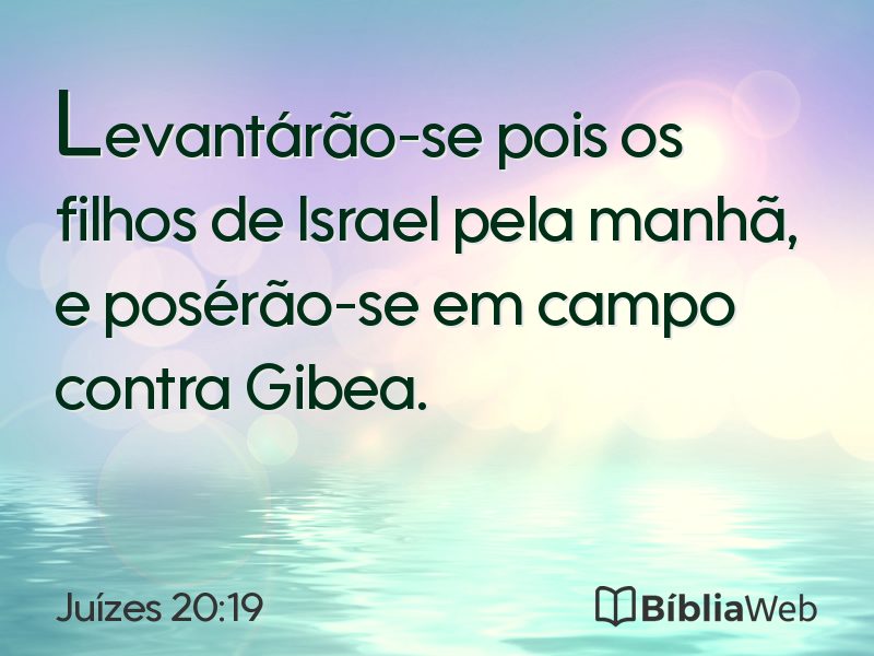 Juízes 20:19 em imagem para compartilhar