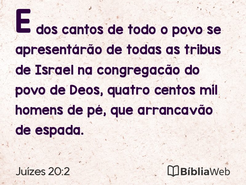 Juízes 20:2 em imagem para compartilhar