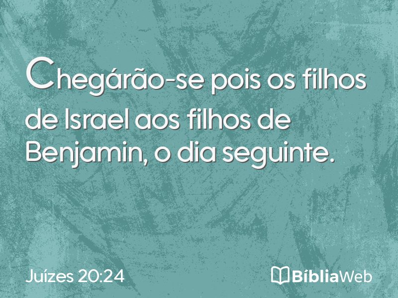 Juízes 20:24 em imagem para compartilhar