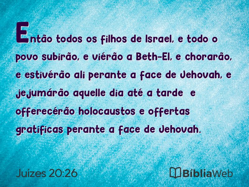 Juízes 20:26 em imagem para compartilhar