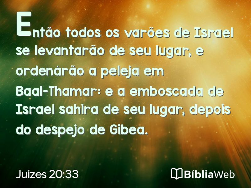 Juízes 20:33 em imagem para compartilhar