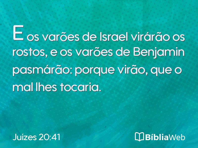 Juízes 20:41 em imagem para compartilhar