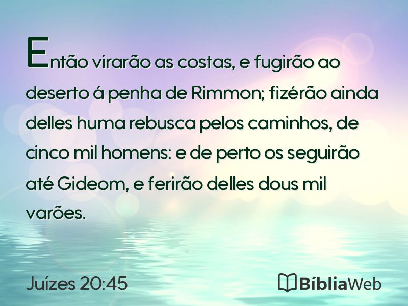 Juízes 20:45 em imagem para compartilhar