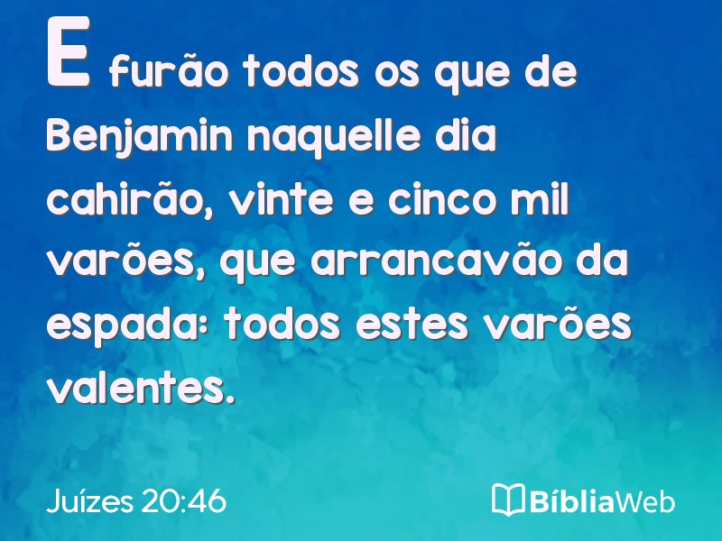 Juízes 20:46 em imagem para compartilhar