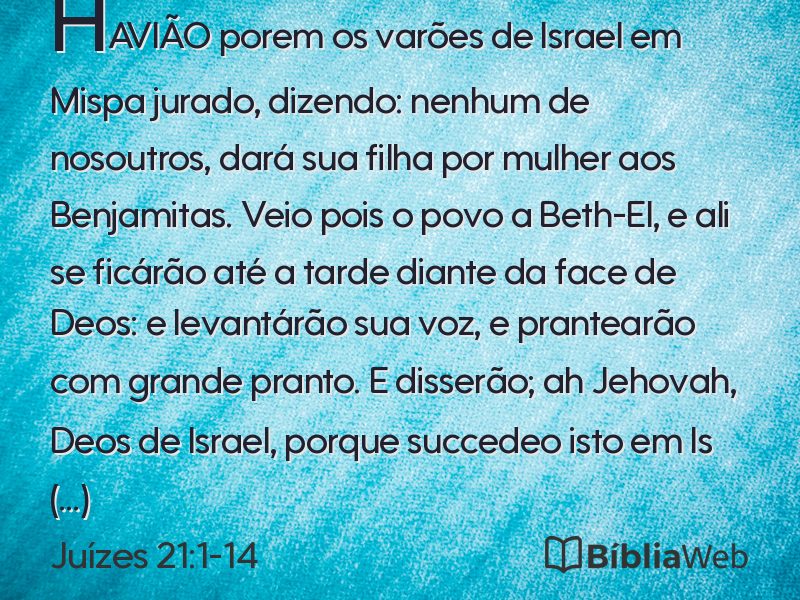 Juízes 21:1-14 em imagem para compartilhar