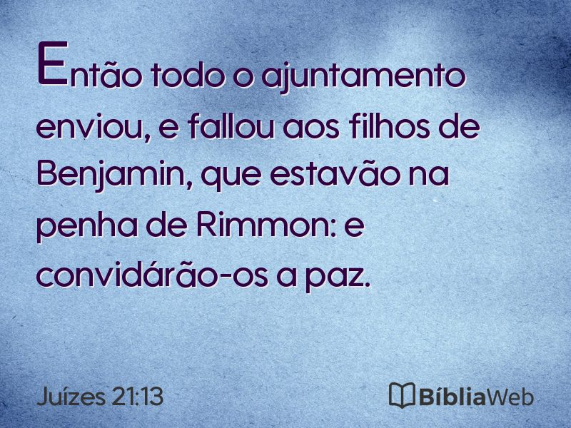 Juízes 21:13 em imagem para compartilhar
