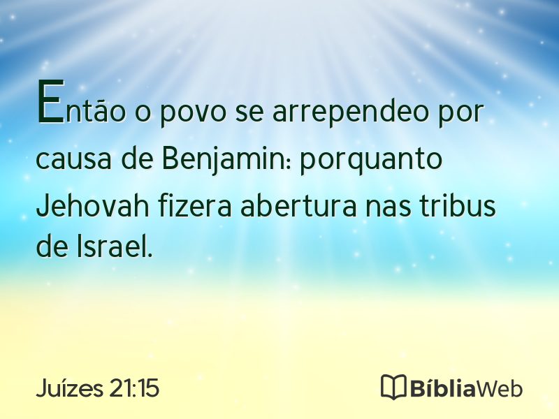 Juízes 21:15 em imagem para compartilhar