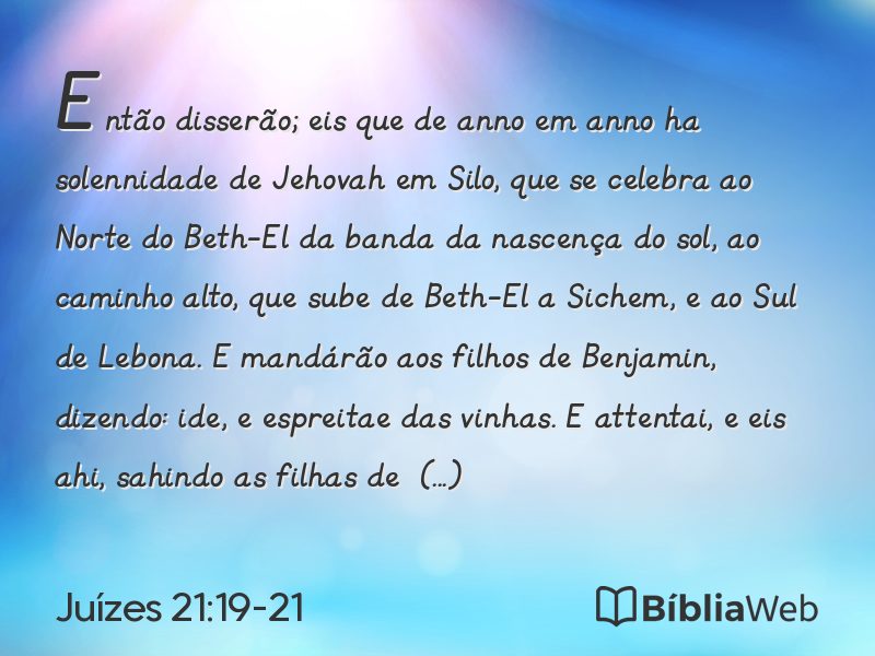 Juízes 21:19-21 em imagem para compartilhar