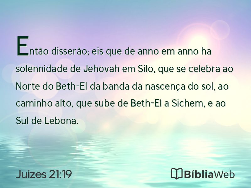 Juízes 21:19 em imagem para compartilhar