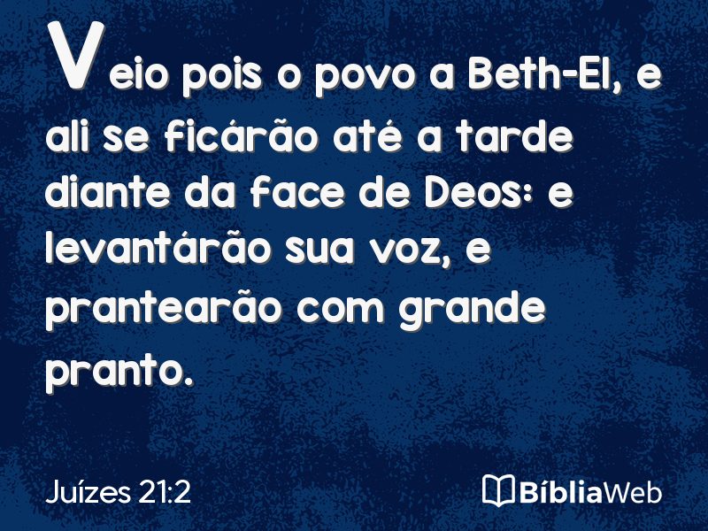 Juízes 21:2 em imagem para compartilhar