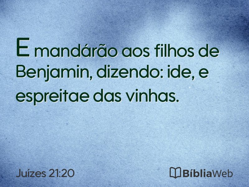 Juízes 21:20 em imagem para compartilhar