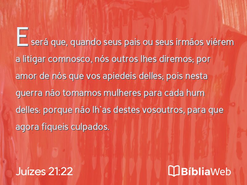 Juízes 21:22 em imagem para compartilhar