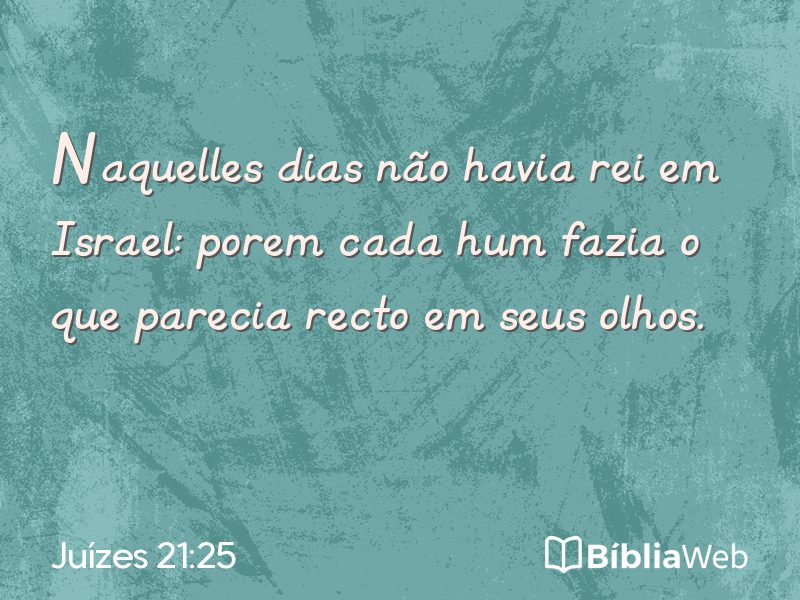 Juízes 21:25 em imagem para compartilhar