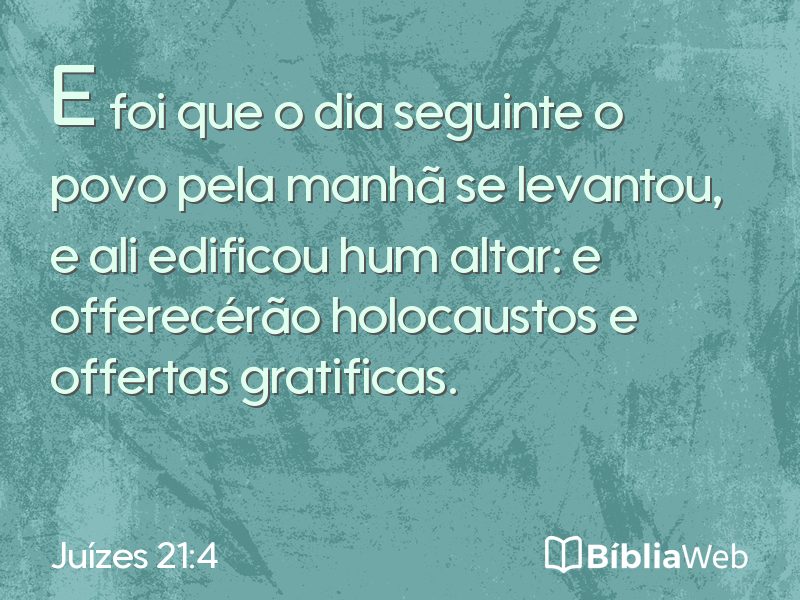 Juízes 21:4 em imagem para compartilhar
