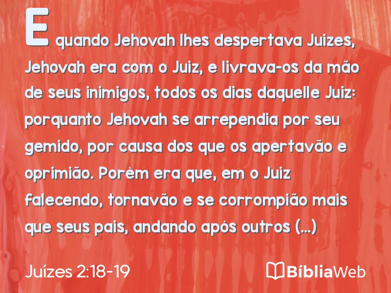 Juízes 2:18-19 em imagem para compartilhar