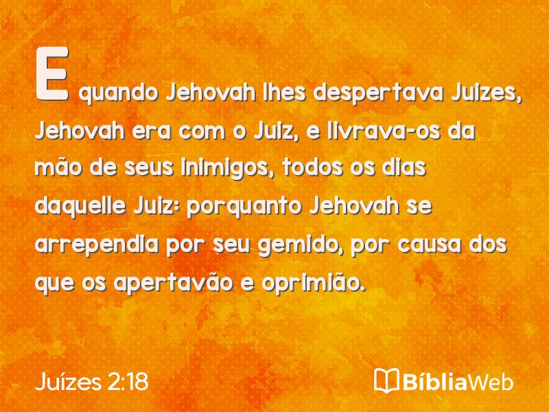 Juízes 2:18 em imagem para compartilhar
