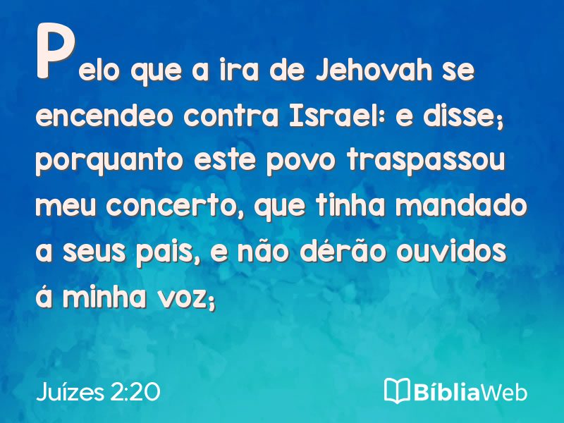Juízes 2:20 em imagem para compartilhar