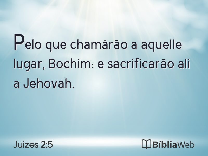 Juízes 2:5 em imagem para compartilhar