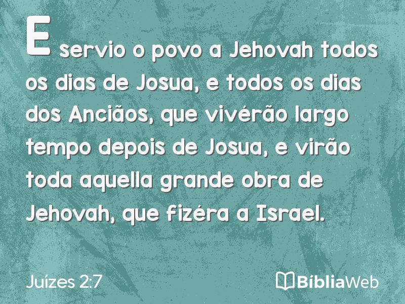 Juízes 2:7 em imagem para compartilhar