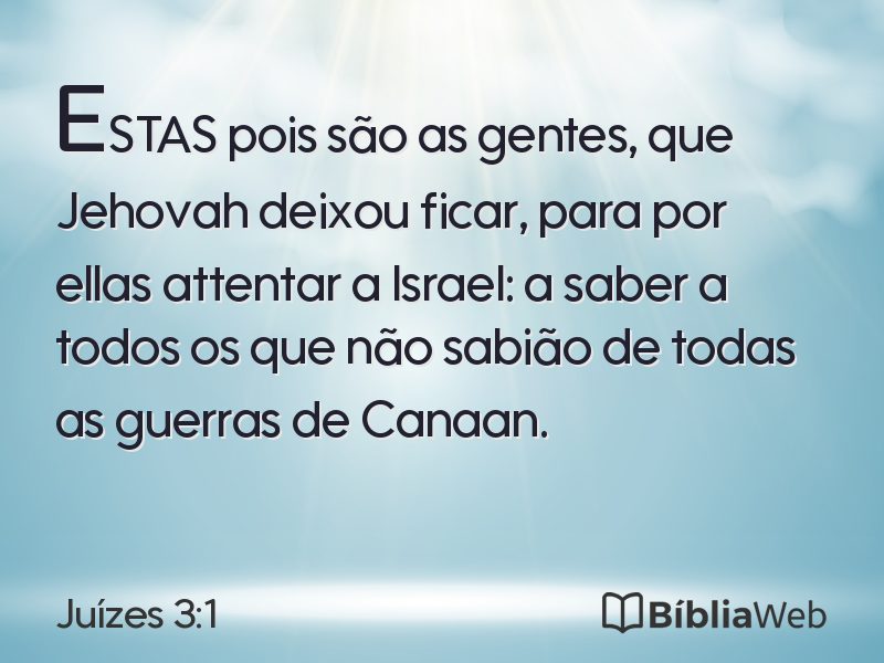 Juízes 3:1 em imagem para compartilhar