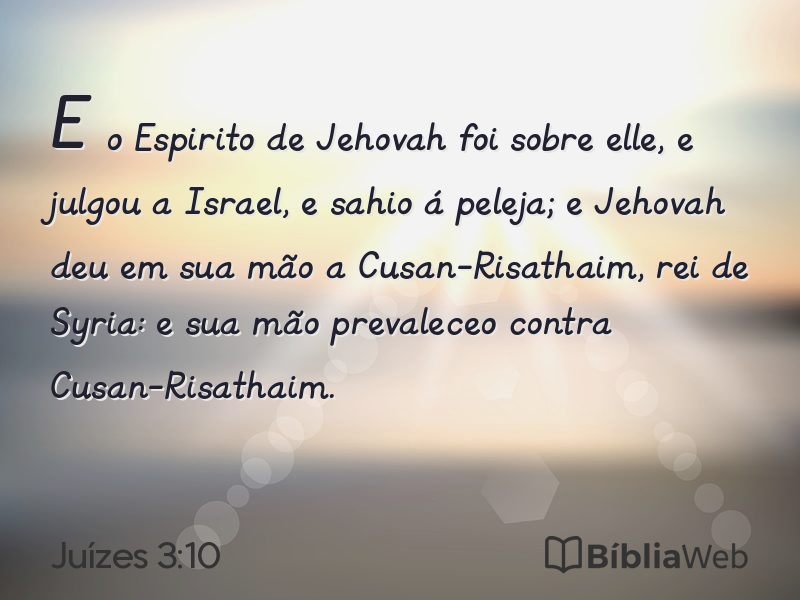 Juízes 3:10 em imagem para compartilhar