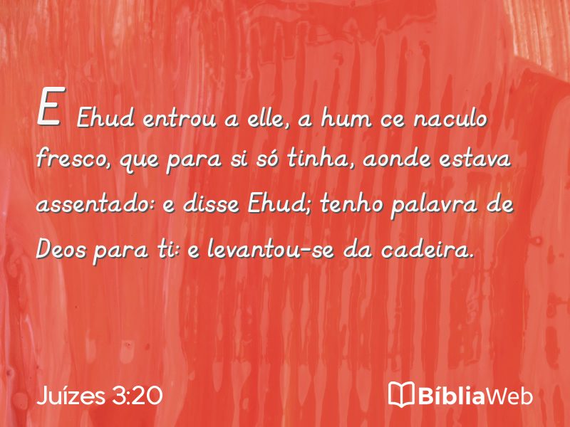 Juízes 3:20 em imagem para compartilhar