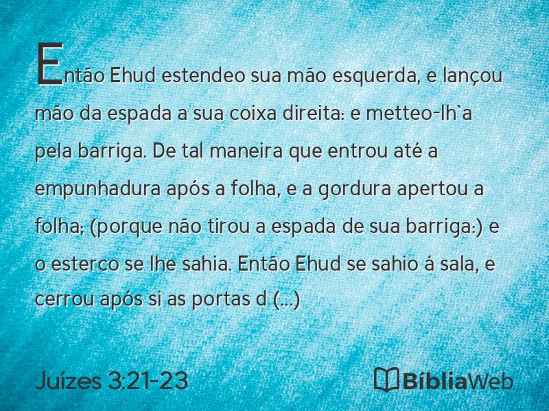 Juízes 3:21-23 em imagem para compartilhar