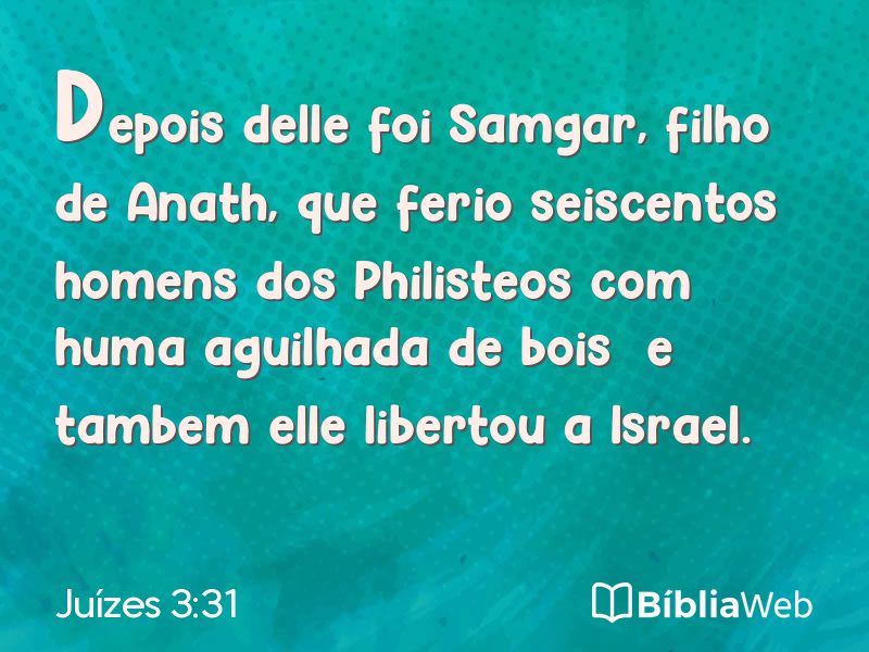 Juízes 3:31 em imagem para compartilhar