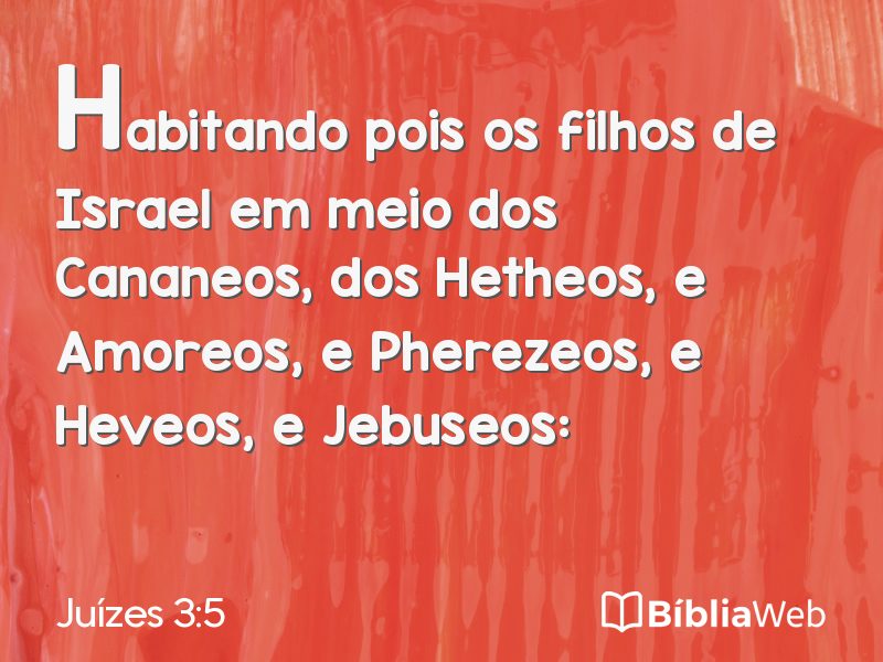 Juízes 3:5 em imagem para compartilhar