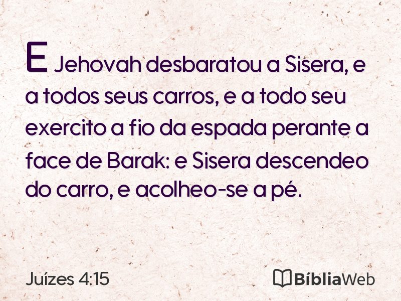 Juízes 4:15 em imagem para compartilhar