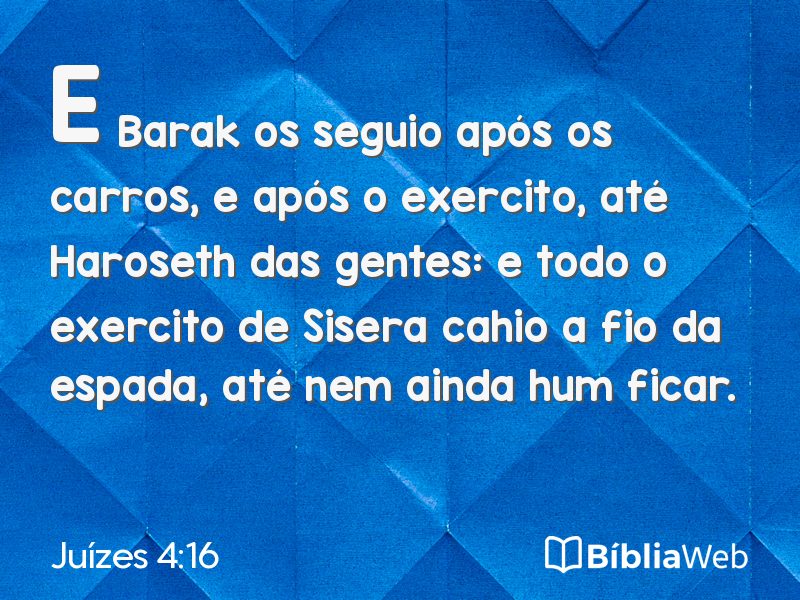 Juízes 4:16 em imagem para compartilhar