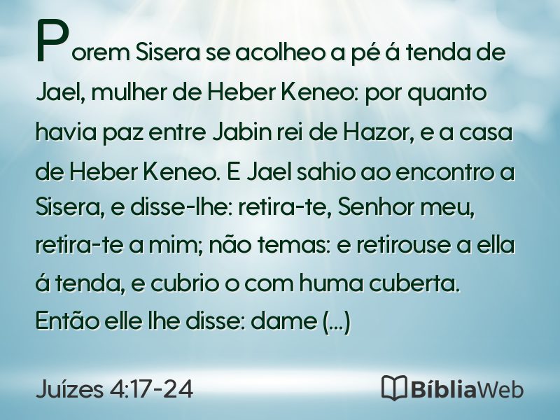 Juízes 4:17-24 em imagem para compartilhar