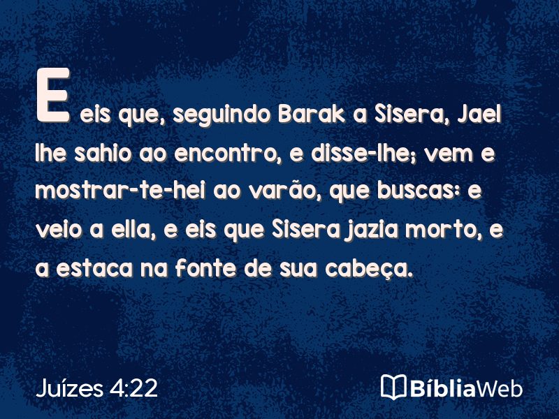 Juízes 4:22 em imagem para compartilhar