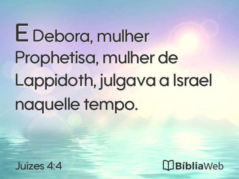 Juízes 4:4 em imagem para compartilhar