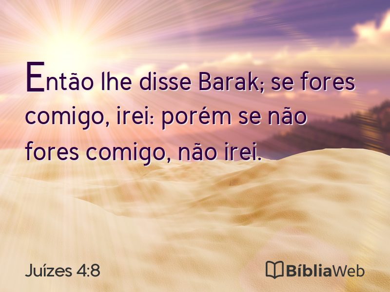 Juízes 4:8 em imagem para compartilhar